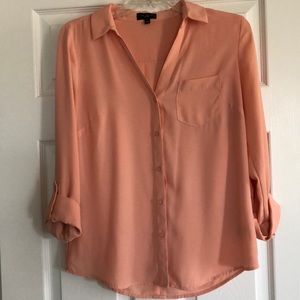 The Limited Peach Blouse